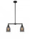 Bell - 2 Light - 21 inch - Matte Black - Stem Hung - Adjustable Island Light (3442|209-BK-G53-LED)