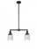 Bell - 2 Light - 21 inch - Matte Black - Stem Hung - Adjustable Island Light (3442|209-BK-G54-LED)