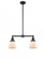 Cone - 2 Light - 21 inch - Matte Black - Stem Hung - Adjustable Island Light (3442|209-BK-G61-LED)