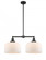 Bell - 2 Light - 21 inch - Matte Black - Stem Hung - Island Light (3442|209-BK-G71-L)