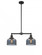 Bell - 2 Light - 21 inch - Matte Black - Stem Hung - Adjustable Island Light (3442|209-BK-G73)