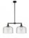 Bell - 2 Light - 21 inch - Matte Black - Stem Hung - Island Light (3442|209-BK-G74-L)