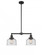 Bell - 2 Light - 21 inch - Matte Black - Stem Hung - Adjustable Island Light (3442|209-BK-G74-LED)
