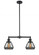 Fulton - 2 Light - 21 inch - Oil Rubbed Bronze - Stem Hung - Adjustable Island Light (3442|209-OB-G173-LED)