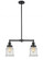 Canton - 2 Light - 21 inch - Oil Rubbed Bronze - Stem Hung - Adjustable Island Light (3442|209-OB-G184-LED)