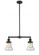 Bellmont - 2 Light - 21 inch - Oil Rubbed Bronze - Stem Hung - Adjustable Island Light (3442|209-OB-G194-LED)