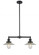 Halophane - 2 Light - 21 inch - Oil Rubbed Bronze - Stem Hung - Adjustable Island Light (3442|209-OB-G2)