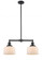 Bell - 2 Light - 21 inch - Oil Rubbed Bronze - Stem Hung - Adjustable Island Light (3442|209-OB-G71)