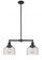 Bell - 2 Light - 21 inch - Oil Rubbed Bronze - Stem Hung - Adjustable Island Light (3442|209-OB-G74-LED)