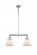Cone - 2 Light - 21 inch - Polished Chrome - Stem Hung - Adjustable Island Light (3442|209-PC-G41-LED)