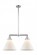 Cone - 2 Light - 21 inch - Polished Chrome - Stem Hung - Adjustable Island Light (3442|209-PC-G41-L-LED)