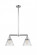 Cone - 2 Light - 21 inch - Polished Chrome - Stem Hung - Adjustable Island Light (3442|209-PC-G42-LED)