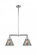Cone - 2 Light - 21 inch - Polished Chrome - Stem Hung - Adjustable Island Light (3442|209-PC-G43-LED)