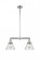 Cone - 2 Light - 21 inch - Polished Chrome - Stem Hung - Adjustable Island Light (3442|209-PC-G44-LED)