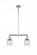 Bell - 2 Light - 21 inch - Polished Chrome - Stem Hung - Adjustable Island Light (3442|209-PC-G52)