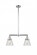 Cone - 2 Light - 21 inch - Polished Chrome - Stem Hung - Adjustable Island Light (3442|209-PC-G62)