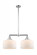 Bell - 2 Light - 21 inch - Polished Chrome - Stem Hung - Adjustable Island Light (3442|209-PC-G71-L)