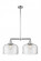 Bell - 2 Light - 21 inch - Polished Chrome - Stem Hung - Adjustable Island Light (3442|209-PC-G72-L-LED)