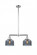 Bell - 2 Light - 21 inch - Polished Chrome - Stem Hung - Adjustable Island Light (3442|209-PC-G73-LED)