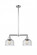 Bell - 2 Light - 21 inch - Polished Chrome - Stem Hung - Island Light (3442|209-PC-G74)