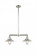 Halophane - 2 Light - 21 inch - Polished Nickel - Stem Hung - Island Light (3442|209-PN-G2)