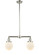 Beacon - 2 Light - 23 inch - Polished Nickel - Stem Hung - Adjustable Island Light (3442|209-PN-G201-6-LED)