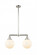 Beacon - 2 Light - 25 inch - Polished Nickel - Stem Hung - Adjustable Island Light (3442|209-PN-G201-8)
