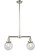Beacon - 2 Light - 23 inch - Polished Nickel - Stem Hung - Adjustable Island Light (3442|209-PN-G202-6-LED)