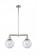 Beacon - 2 Light - 25 inch - Polished Nickel - Stem Hung - Adjustable Island Light (3442|209-PN-G204-8)