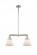 Cone - 2 Light - 21 inch - Polished Nickel - Stem Hung - Adjustable Island Light (3442|209-PN-G41)