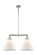 Cone - 2 Light - 21 inch - Polished Nickel - Stem Hung - Adjustable Island Light (3442|209-PN-G41-L-LED)