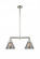 Cone - 2 Light - 21 inch - Polished Nickel - Stem Hung - Adjustable Island Light (3442|209-PN-G43-L-LED)