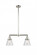Cone - 2 Light - 21 inch - Polished Nickel - Stem Hung - Adjustable Island Light (3442|209-PN-G64-LED)