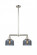 Bell - 2 Light - 21 inch - Polished Nickel - Stem Hung - Adjustable Island Light (3442|209-PN-G73)