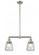 Chatham - 2 Light - 21 inch - Brushed Satin Nickel - Stem Hung - Adjustable Island Light (3442|209-SN-G142-LED)
