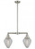 Geneseo - 2 Light - 21 inch - Brushed Satin Nickel - Stem Hung - Adjustable Island Light (3442|209-SN-G165-LED)