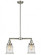Canton - 2 Light - 21 inch - Brushed Satin Nickel - Stem Hung - Adjustable Island Light (3442|209-SN-G184-LED)