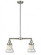 Bellmont - 2 Light - 21 inch - Brushed Satin Nickel - Stem Hung - Adjustable Island Light (3442|209-SN-G194-LED)