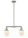 Beacon - 2 Light - 23 inch - Brushed Satin Nickel - Stem Hung - Adjustable Island Light (3442|209-SN-G201-6)