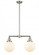 Beacon - 2 Light - 25 inch - Brushed Satin Nickel - Stem Hung - Adjustable Island Light (3442|209-SN-G201-8-LED)