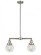 Beacon - 2 Light - 23 inch - Brushed Satin Nickel - Stem Hung - Adjustable Island Light (3442|209-SN-G202-6)