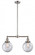 Beacon - 2 Light - 25 inch - Brushed Satin Nickel - Stem Hung - Adjustable Island Light (3442|209-SN-G202-8)