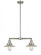Halophane - 2 Light - 21 inch - Brushed Satin Nickel - Stem Hung - Adjustable Island Light (3442|209-SN-G2-LED)