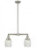 Colton - 2 Light - 22 inch - Brushed Satin Nickel - Stem Hung - Adjustable Island Light (3442|209-SN-G302)