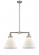Cone - 2 Light - 21 inch - Brushed Satin Nickel - Stem Hung - Adjustable Island Light (3442|209-SN-G41-L)