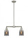 Bell - 2 Light - 21 inch - Brushed Satin Nickel - Stem Hung - Adjustable Island Light (3442|209-SN-G53)
