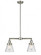 Cone - 2 Light - 21 inch - Brushed Satin Nickel - Stem Hung - Adjustable Island Light (3442|209-SN-G64-LED)