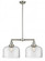 Bell - 2 Light - 21 inch - Brushed Satin Nickel - Stem Hung - Island Light (3442|209-SN-G72-L)