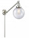 Beacon - 1 Light - 8 inch - Brushed Satin Nickel -Adjustable Swing Arm (3442|237-SN-G204-8)