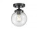 Beacon - 1 Light - 6 inch - Oil Rubbed Bronze - Semi-Flush Mount (3442|284-1C-OB-G202-6-LED)